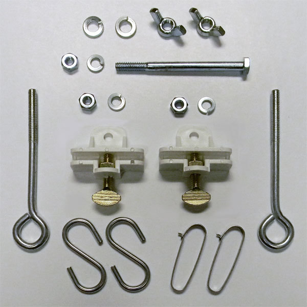 Worth Clark Real Estate Sign hardware Kit for White Aluminum Sign Post