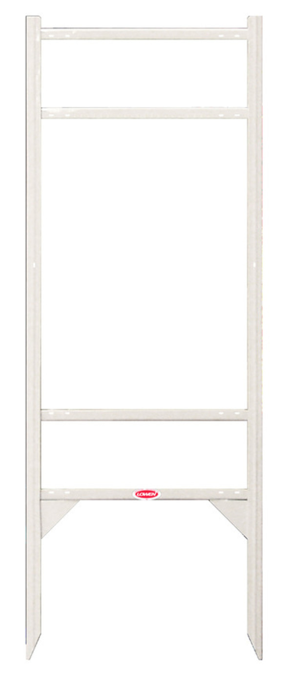 Engel & Volkers White Angle Iron Frame w/2 Rider Inserts,  24"h x 18"w