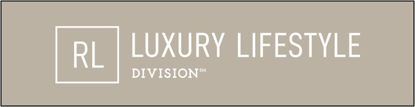 Real Living Luxury Lifestyle Sign Rider, 6"h x 24"w, Steel, Light Gray