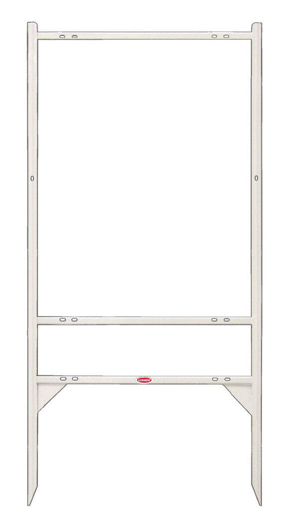 Independent Real Estate Angle Iron Sign Frame,  30"h x 24"w White
