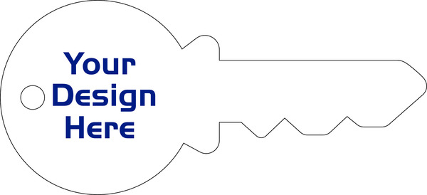 Agent Connection Key Shaped Sign Panel, 16"h x 35"w, 4mm Corrugated Plastic