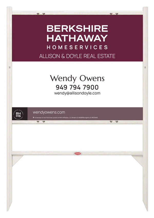 Angle Iron Frame And Agent Sign Panel Unit, 24"H X 30"W, Steel