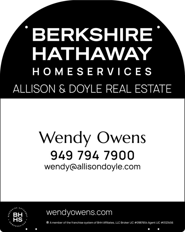 Reflective Hanging Yard Arm Dome Agent Sign Panel, 30"H X 24"W, 3mm Aluminum Composite