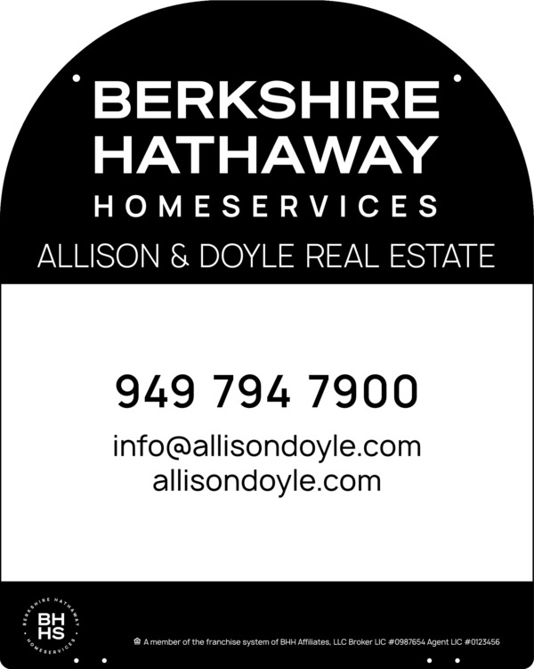 Reflective Hanging Yard Arm Dome Office Sign Panel, 30"H X 24"W, 3mm Aluminum Composite