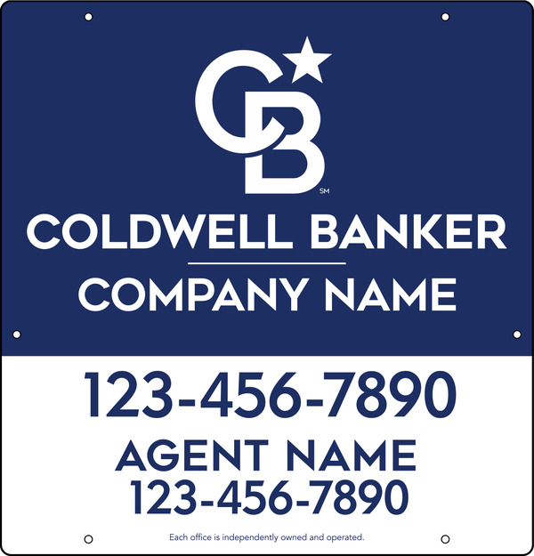 Agent Hanging Sign Panel, 25"H X 24"W, .063 Aluminum