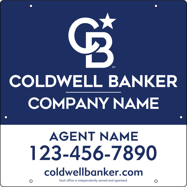 Reflective Agent Hanging Sign Panel, 24"H X 24"W, .063 Aluminum
