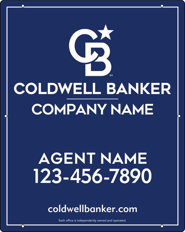 Agent Hanging Sign Panel, 30"H X 24"W, Poly