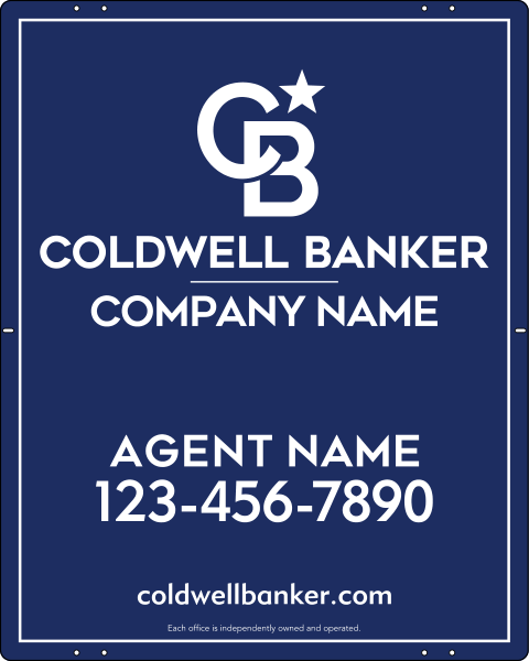 Agent Sign Panel, 30"H X 24"W, Steel