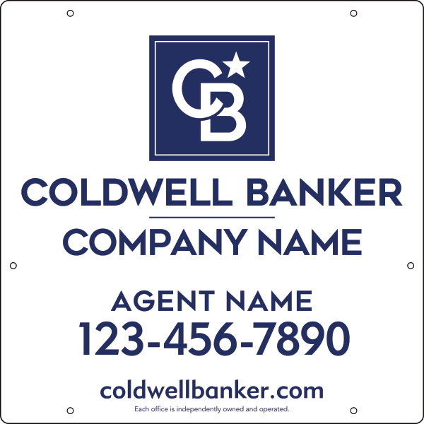 Agent Hanging Sign Panel, 24"H X 24"W, Steel