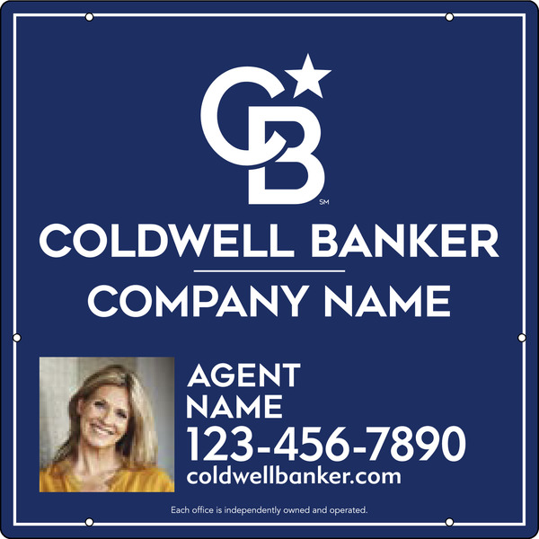 Agent Photo Hanging Sign Panel, 24"H X 24"W, .063 Aluminum