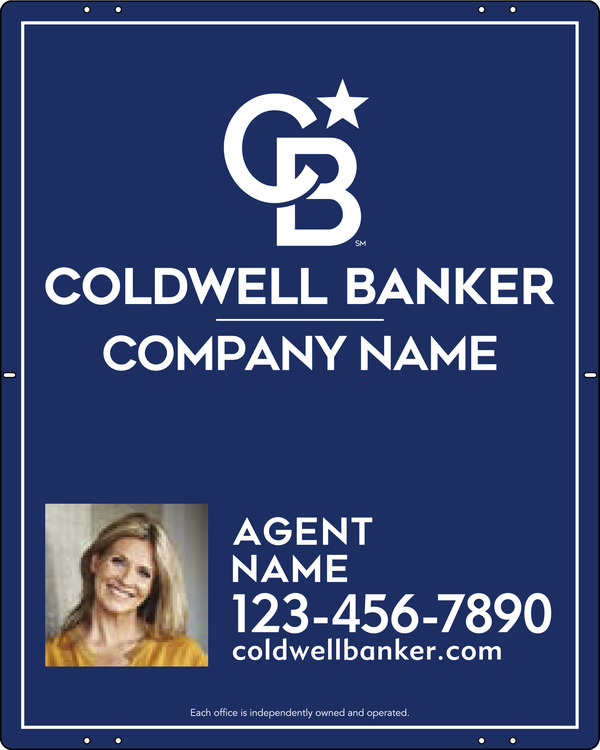 Agent Photo Sign Panel, 30"H X 24"W, .040 Aluminum