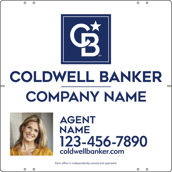 Reflective Agent Photo Sign Panel, 24"H X24"W, .040 Aluminum