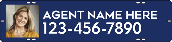 Agent Photo Sign Rider, 6"H X 24"W, .090 Poly