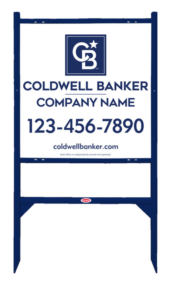 Angle Iron Frame And Reflective Office Sign Panel Unit, 24"H X 24"W, .040 Aluminum