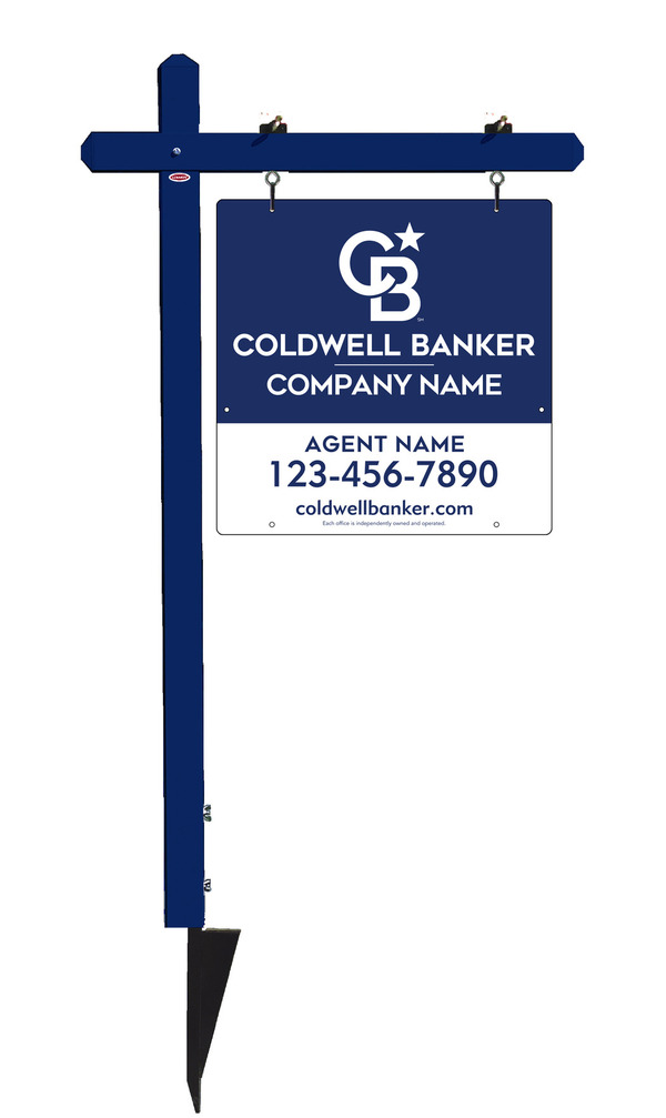 Sign Post And Reflective Agent Sign Panel Unit, 24"H X 24"W, .063 Aluminum