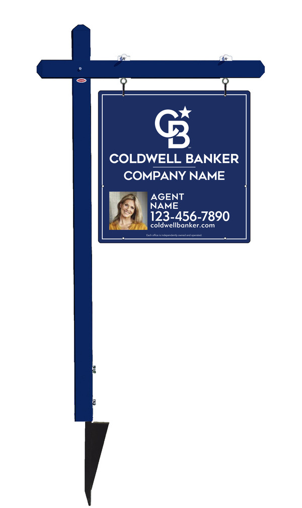 Sign Post And Reflective Agent Photo Sign Panel Unit, 24"H X 24"W, .063 Aluminum