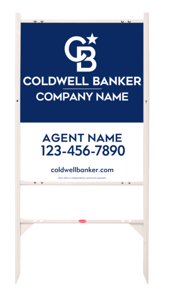 Angle Iron Frame And Agent Sign Panel Unit, 30"H X 24"W, Steel