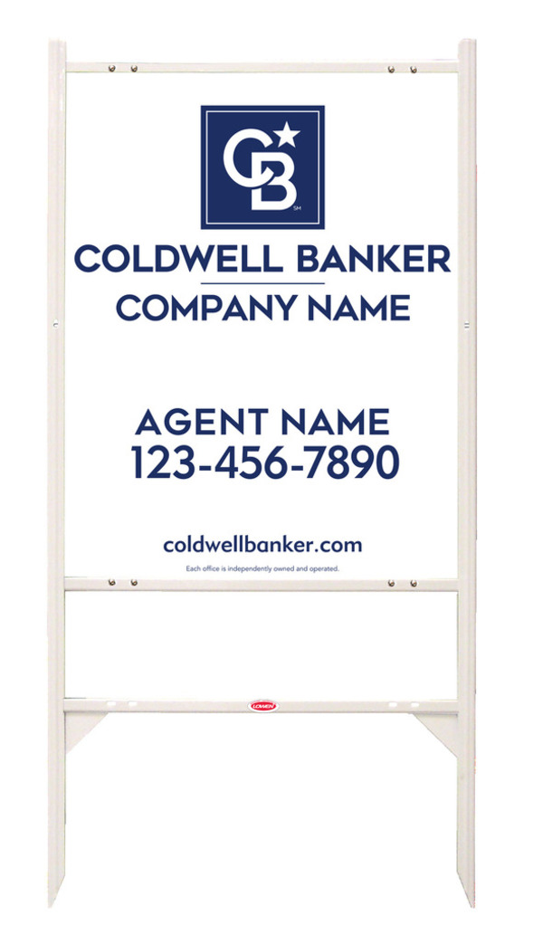Angle Iron Frame And Agent Sign Panel Unit, 30"H X 24"W, .040 Aluminum
