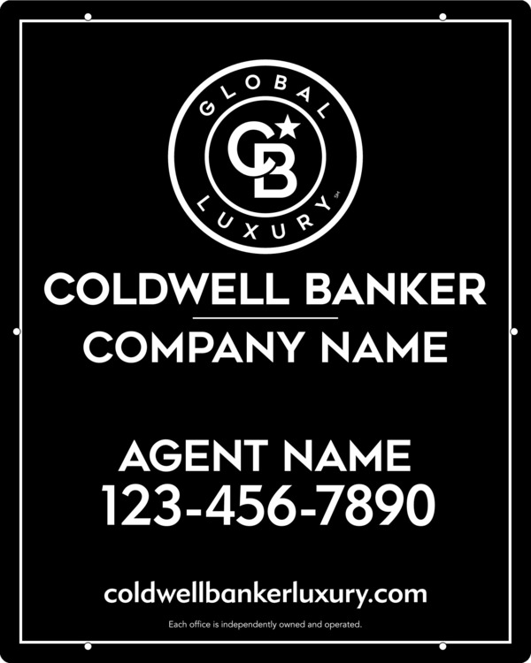 Agent Hanging Sign Panel, 30"H X 24", .063 Aluminum