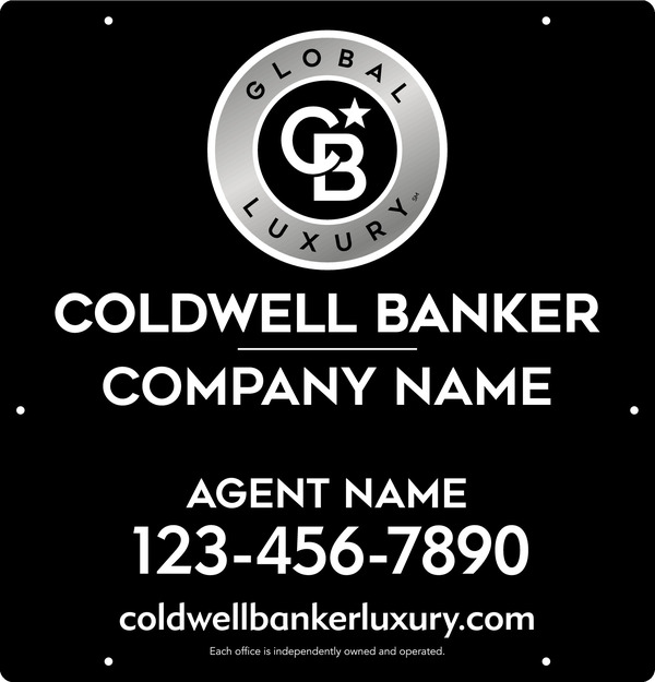 Agent Hanging Sign Panel, 25"H X 24"W, .063 Aluminum