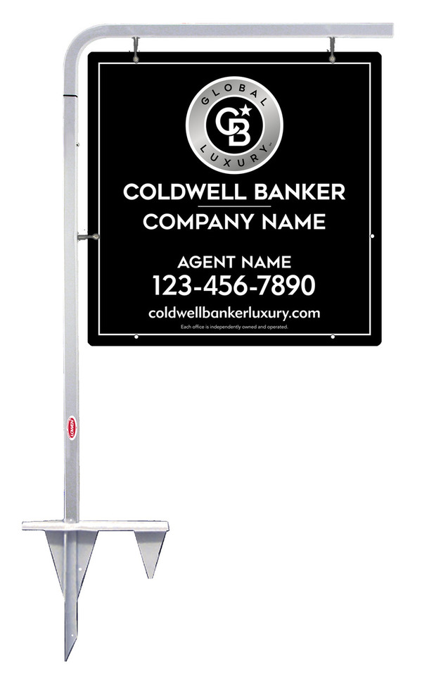 Tubular Stake And Agent Sign Panel Unit, 24"H X 24"W, .063 Aluminum