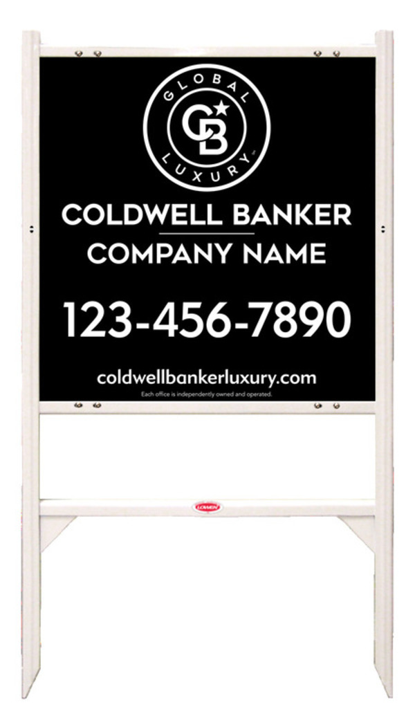 Angle Iron Frame And Reflective Office Sign Panel Unit, 24"H X 24"W, .040 Aluminum