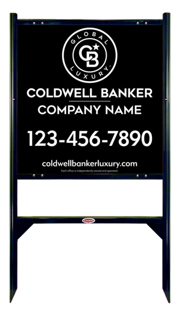 Angle Iron Frame And Reflective Office Sign Panel Unit, 24"H X 24"W, .040 Aluminum