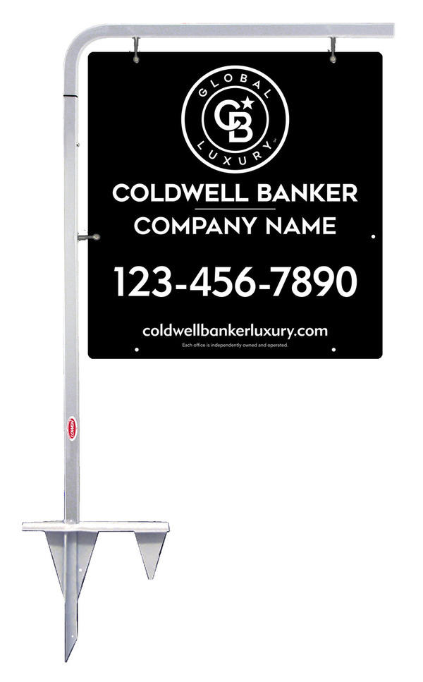 Tubular Stake And Office Sign Panel Unit, 25"H X 24"W, .063 Aluminum