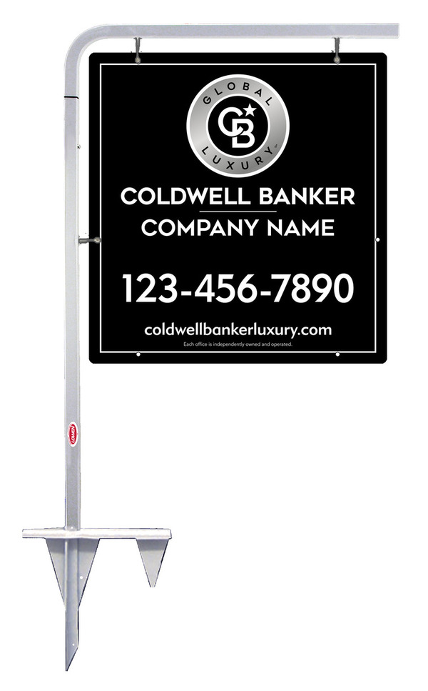 Tubular Stake And Office Sign Panel Unit, 25"H X 24"W, .063 Aluminum