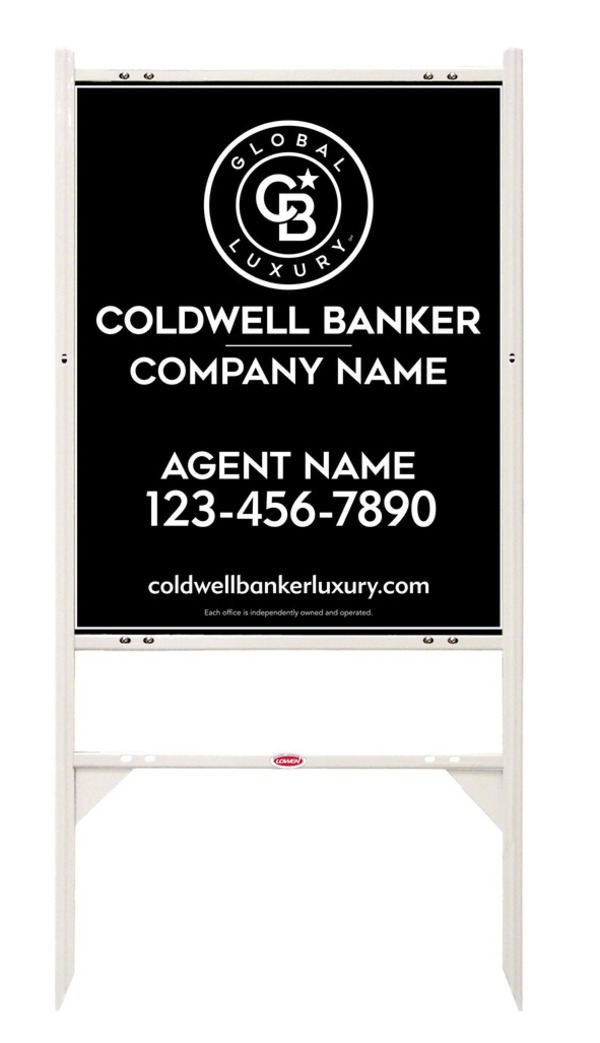 Angle Iron Frame And Agent Sign Panel Unit, 30"H X 24"W, .040 Aluminum