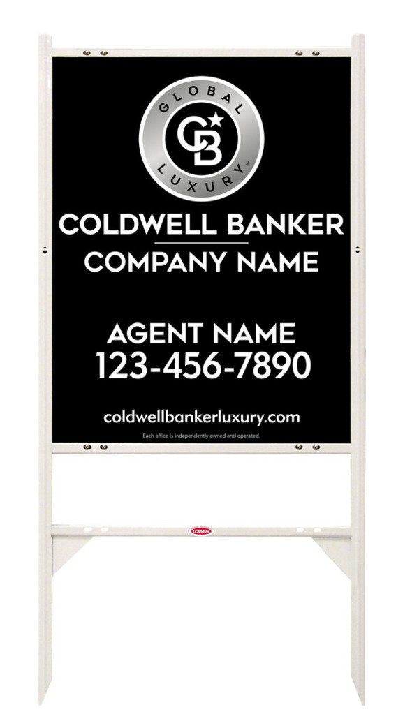 Angle Iron Frame And Agent Sign Panel Unit, 30"H X 24"W, .040 Aluminum