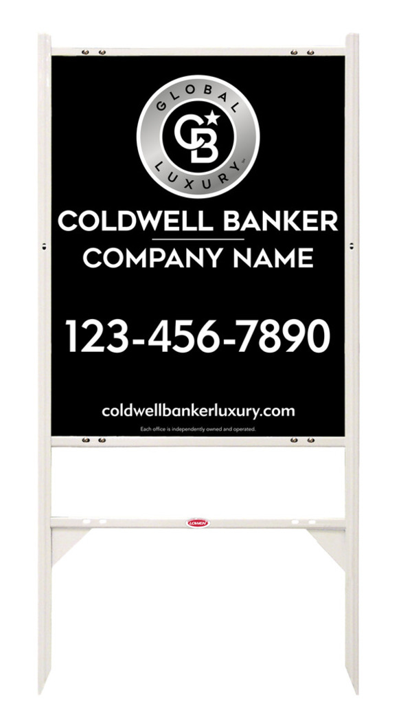 Angle Iron Frame And Reflective Office Sign Panel Unit, 30"H X 24"W, .040 Aluminum