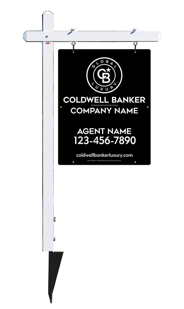 Sign Post And Reflective Agent Sign Panel Unit, 30"H X 24"W, .063 Aluminum