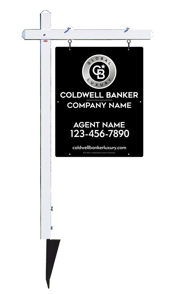 Sign Post And Agent Sign Panel Unit, 30"H X 24"W, .063 Aluminum