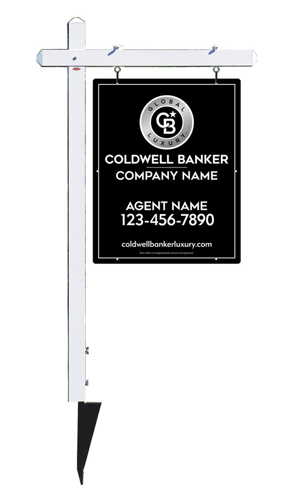 Sign Post And Reflective Agent Sign Panel Unit, 30"H X 24"W, .063 Aluminum