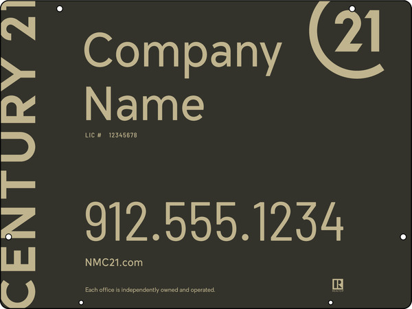 Aluminum Composite Hanging Panel 18X24 Df - Century 21 | Lowen Sign