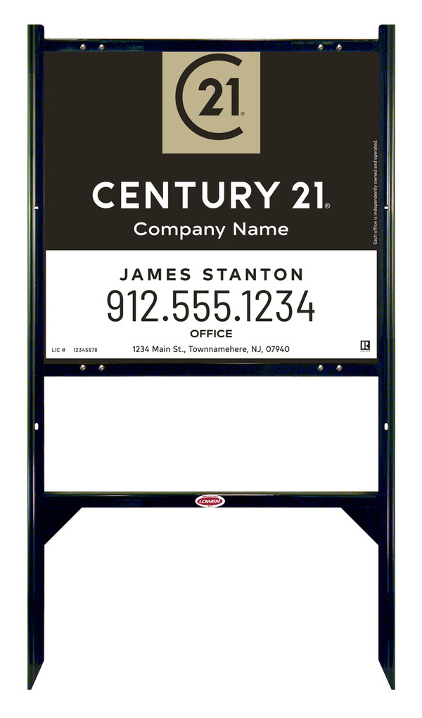 Angle Iron Frame And Sign Panel Unit, 22"H X 24"W