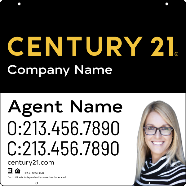 CENTURY 21&reg; Reflective Hanging Panel 24x24 Steel DF  - Century 21 | Lowen Sign