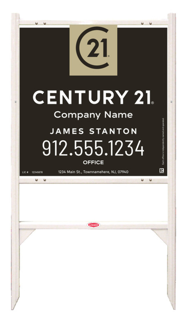 Gibraltar Frame 24X24 Aluminum Composite Agent Office White - Century 21 | Lowen Sign