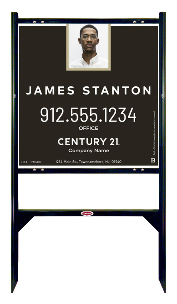 Gibraltar Frame 24X24 Steel Agent Photo Centric - Century 21 | Lowen Sign