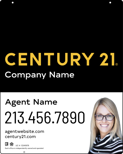 CENTURY 21&reg; Reflective Hanging Panel 30x24 Steel Sales Office - Century 21 | Lowen Sign