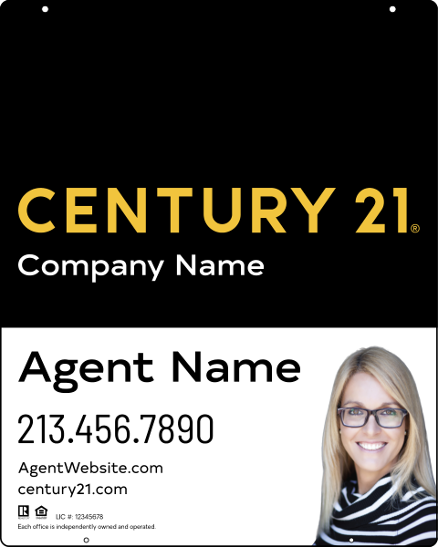 CENTURY 21&reg; Reflective Hanging Panel 30x24 Steel Residential Office - Century 21 | Lowen Sign