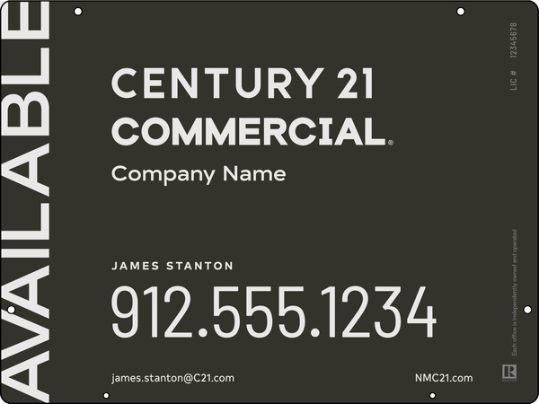 Century 21 Commercial Hanging Panel 18X24 Aluminum - C21 | Lowen Sign
