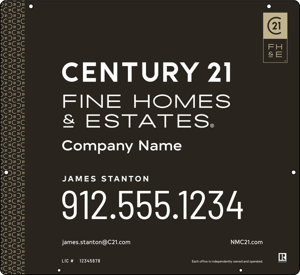 Steel Reflective Hanging Panel 22X24 - Century 21 | Lowen Sign
