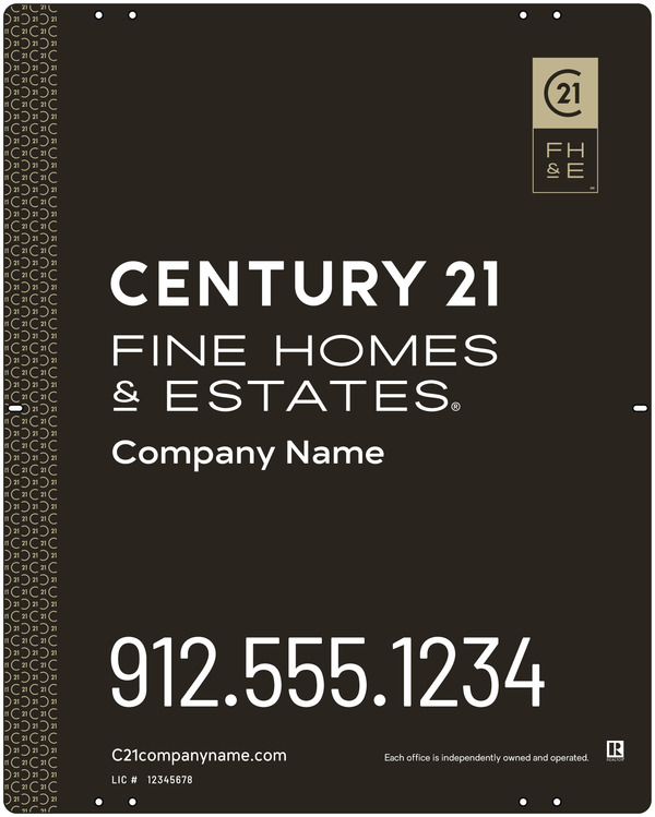 Steel Yard Sign Panel 30X24 Df - Century 21 | Lowen Sign