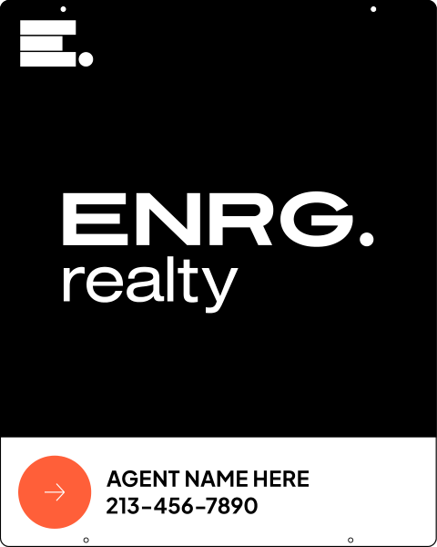 Agent Name Hanging Sign Panel, 30"H X 24"W, .063 Aluminum