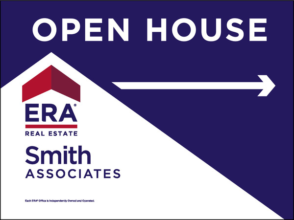 Open House Sign Panel, 4mm Corrugated Plastic 18"H X 24"W