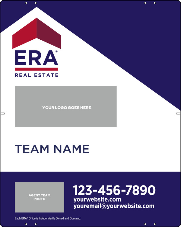 ERA&reg; Team Logo - Photo Sign Panel, 30"h x 24"w, Steel