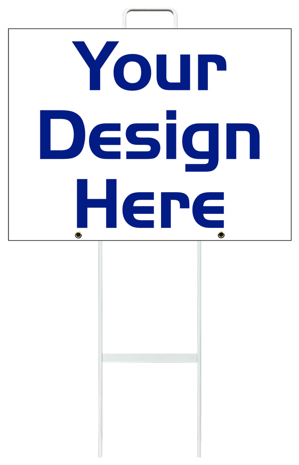 Independent Grab and Go Sign Panel Unit, 18"h x 24"w, 4mm Corrugated