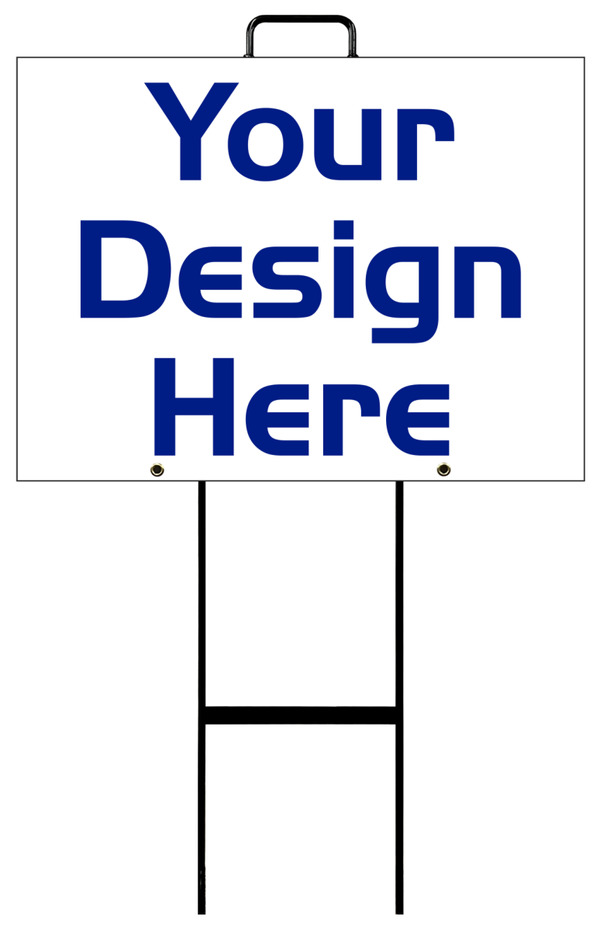 Independent Grab and Go Sign Panel Unit, 18"h x 24"w, 4mm Corrugated